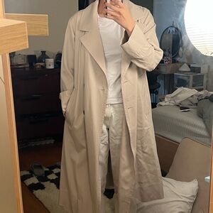 Everlane Cream Trench Coat Oversized Classic